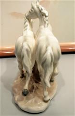 PAIR ECHT ALTMAN PROCELAIN GALLOPING HORSES - ONE PAIR 8